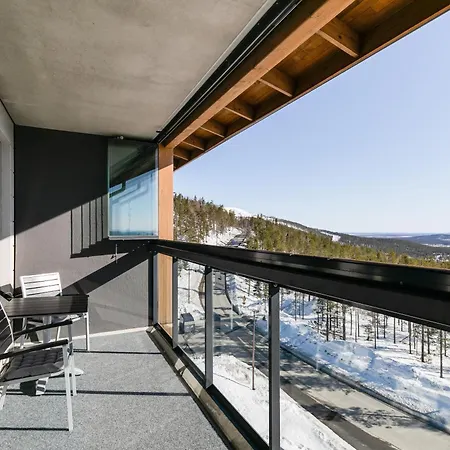 Levi 1607 Ski-in Ski-out With Mountain View And With 2 Skipasses Appartement Kittilä