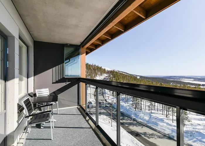 Levi 1607 Ski-in Ski-out With Mountain View And With 2 Skipasses 아파트 Kittilä