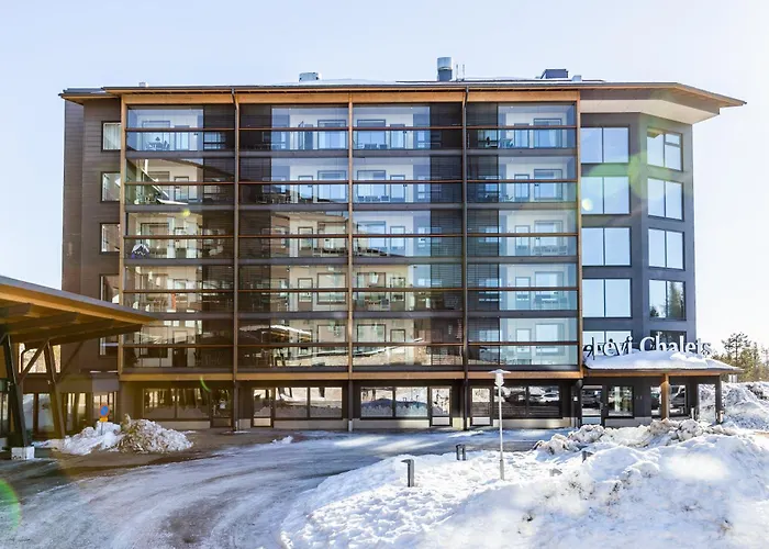 Levi 1607 Ski-in Ski-out With Mountain View And With 2 Skipasses 아파트 Kittilä