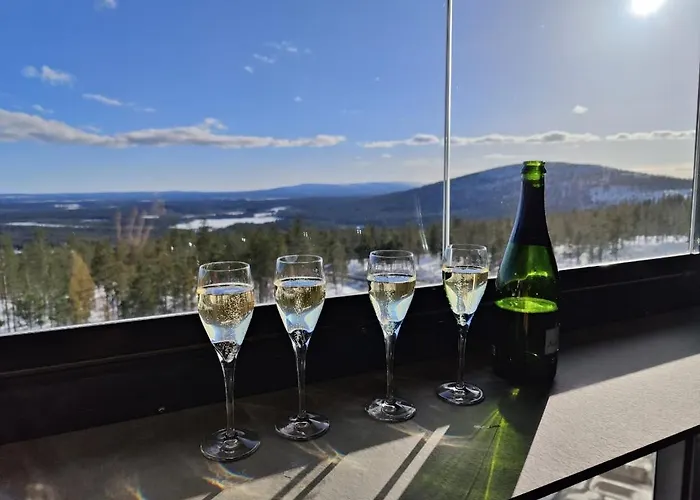 Levi 1607 Ski-in Ski-out With Mountain View And With 2 Skipasses * Kittilä